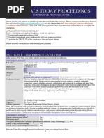 Materials Today Proceedings: Section 1: Conference Overview