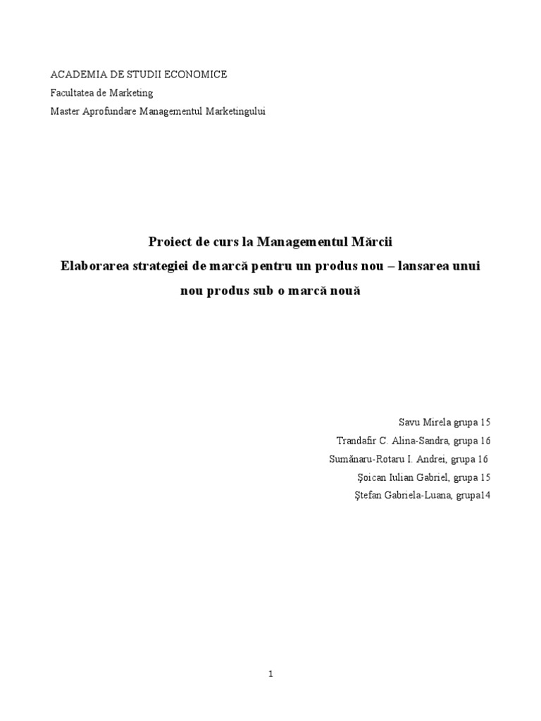 Proiect Marci Luana | PDF