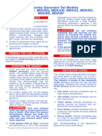 e-QD Series Generator Set Models Mdkau, Mdkav, MDKBG, Mdkaw, Mdkaz, MDKBD, Mdkbe, MDKBF