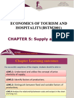 Economics of Tourism and Hospitality (Bstm2001) : CHAPTER 5: Supply and Costs