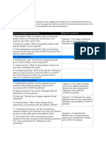 Aide-Memoire: Interview Questions and Structure Aligned To Objectives