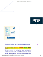 Lógica Proposicional Conceptos Básicos PDF