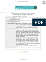 For Peer Review: Advanced Platelet Rich Fibrin in Periosteal Inversion Technique For Root Coverage - A Case Report