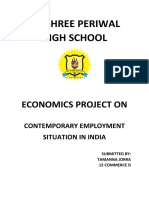 Jayshree Periwal High School: Economics Project On