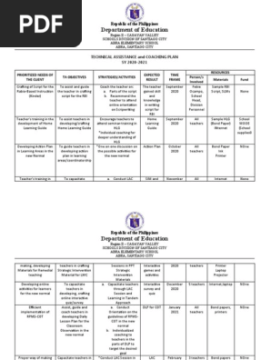 TECHNICAL ASSISTANCE PLAN 2020-2021