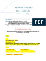 Conditional Sentences Fraza Condițională