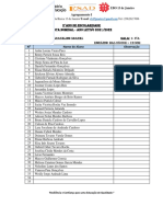 Lista Nominal e Turmas Do 2o Ano