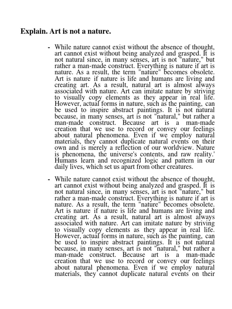 Why Is Art Not Nature? Loud and Proud Records