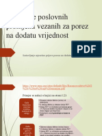 Dodatak Uz PDV Prijavu Obrazac D PDV BOS | PDF
