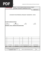 Datasheet For Differential Pressure Transmitter - Std725: Sheet 01 of 03