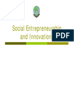 Social Entrepreneurship and Innovations
