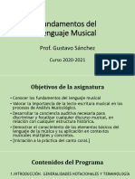 Presentación Fundamentos Del Lenguaje Musical