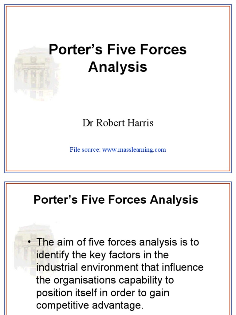 Porter’s Five Forces Analysis Guide | PDF | Economies | Microeconomics