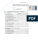 REACTIEPLAN AGCS (Post-Processor) Type 1: Metingen F G