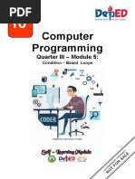 Computer Programming: Quarter III - Module 5