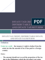 Tax 02-Lesson 05 - Estate Tax Credit, Distributable Estate, and Estate Tax Returns