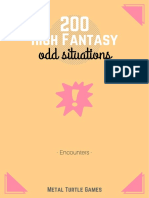 2018 - 200 High Fantasy Odd Situations