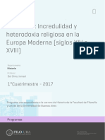 Uba - Ffyl - P - 2017 - His - Seminario - Incredulidad y Heterodoxia Religiosa