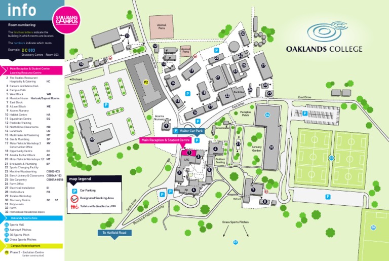 ST Albans Campus Map Oaklands College | PDF | Agriculture