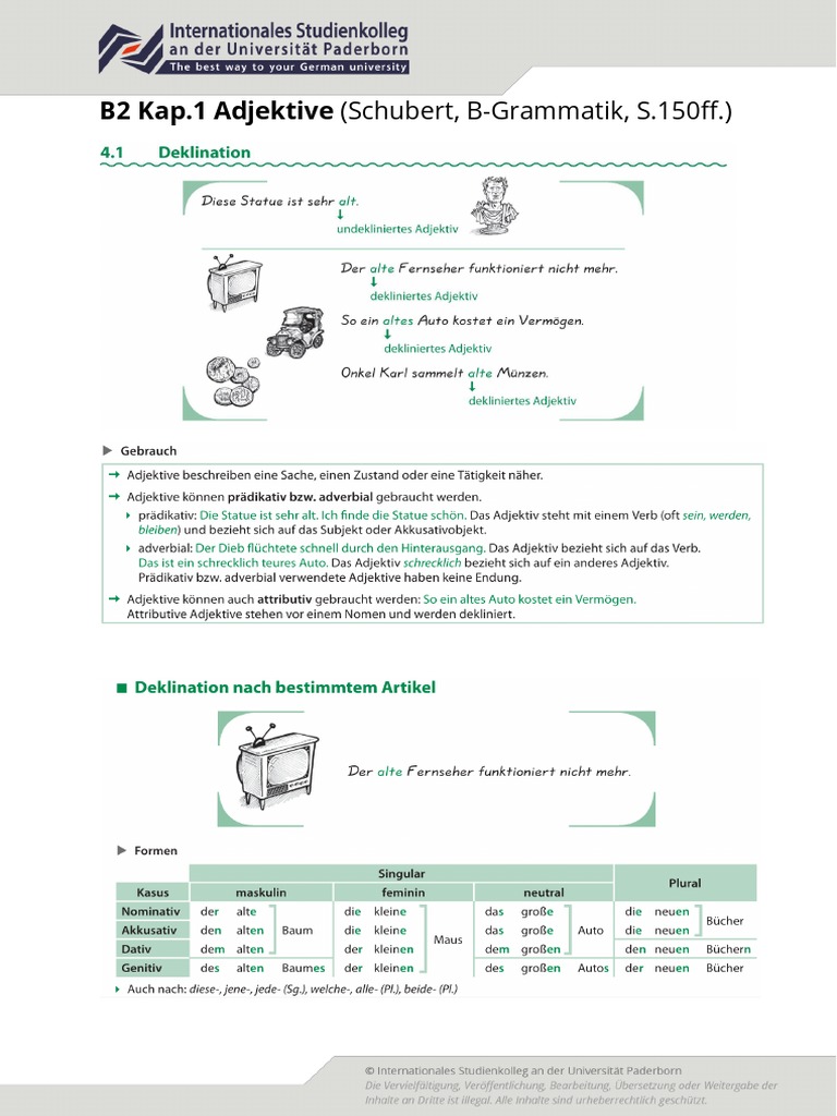 B2 1 B Grammatik Adjektive Pdf