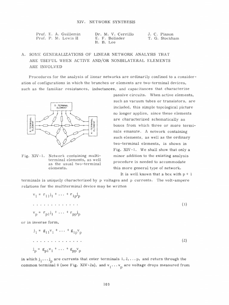 Advanced Linear Network Analysis Techniques | PDF | Matrix (Mathematics ...