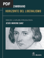 Zambrano. Horizonte Del Liberalismo - PRW