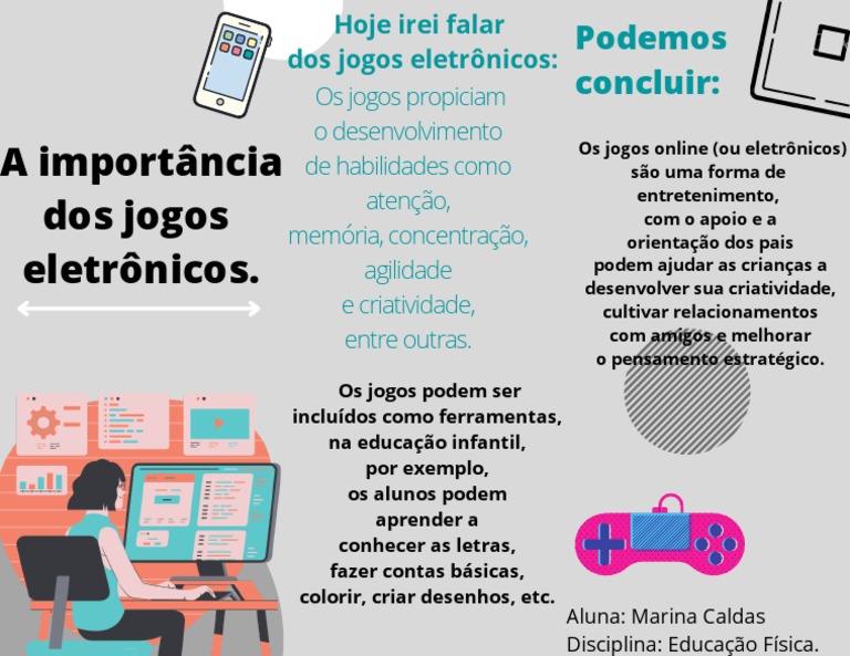 A Importância Dos Jogos Eletrônicos. | PDF