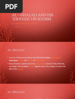 Al – Ghazali and His Thought on Sufism