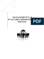 Managementul Si Evaluarea Programelorsociale