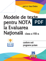 Sample Modele de Texte Pentru Nota 10 Evaluare