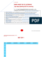 Answer Sheet Ielts Listening - 10 Bài Tập Dạng Spelling Ielts Listening