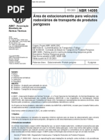 NBR_14095_2003_Área de Estacionamento Para Veículos Rodoviários de Transporte de Produtos Perigosos