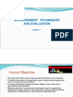 Measurement Techniques and Evaluation