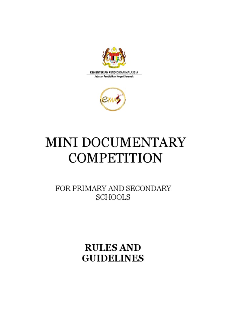 Mini Documentary Competition For Primary and Secondary Schools | PDF ...