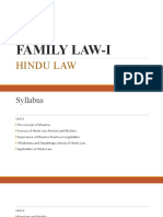 Family Law-I (Hindu Law) PPT Unit-I
