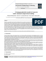 Analysis of Damage-Plasticity Model of Concrete Under Uniaxial Compression Loading