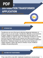 Distribution Transformer Application