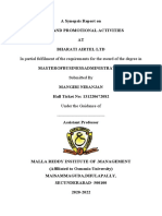 In Partial Fulfilment of The Requirements For The Award of The Degree in