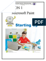 Lesson 1 Microsoft Paint: Starting Up