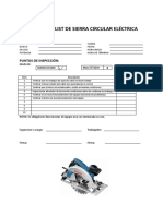 Check - List de Cierra Circular Eléctrica