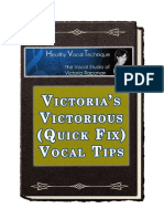 Victorias Victorious Quick Fix Vocal Tips