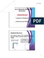 Analysis of Statically Determinate Structures: - Idealized Structure