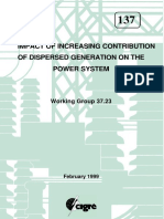 137 - Impact of Increasing Contribution of Dispersed Generation on the Power System