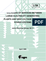 138 - Exchange of Services Between Large Electricity Generating Plants and High Voltage Electric