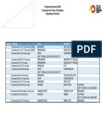 Calendario Reparto Fruta Programa Escolar 2022