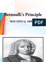 Bernoulli's Principle: Ron Niño Q. Abiera