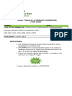 Guía de trabajo N°5 de Lenguaje y Comunicación 6° Año Básico - Familias léxicas