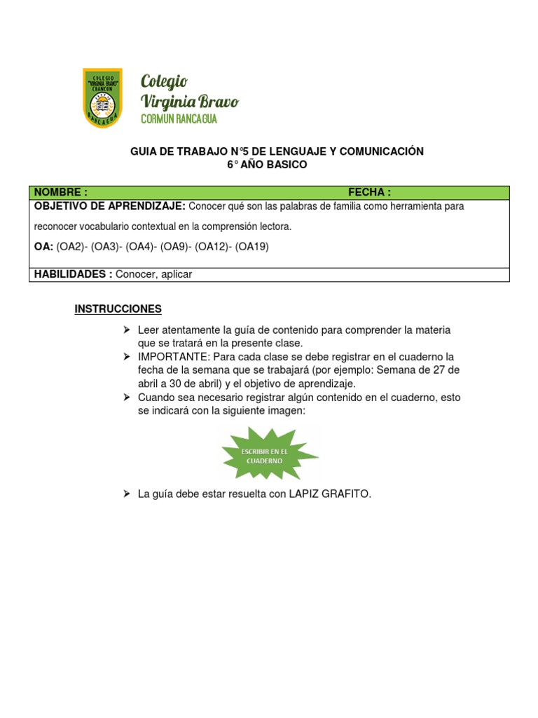 Raiz de La Palabra PDF Palabra Aprendizaje