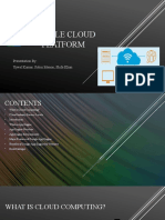 Google Cloud Platform: Presentation By: Ujwal Kumar, Subin Menon, Shifa Khan