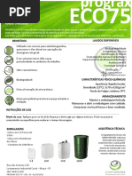Prograx Eco 75 - Boletim Técnico
